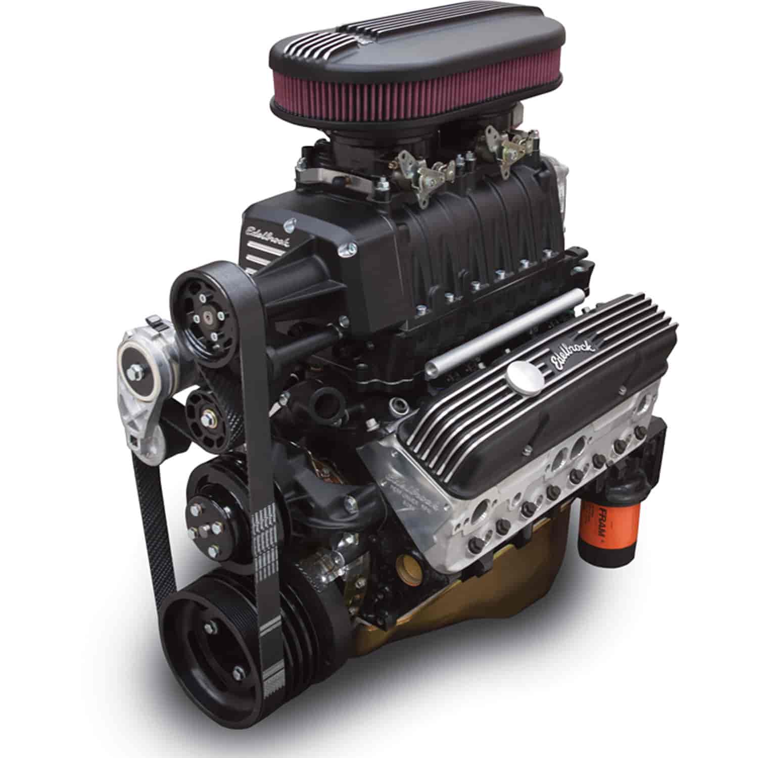 E-Force Enforcer RPM Complete EFI Black Supercharger Kit for 1955-1986 Small Block Chevy with Vortec Heads