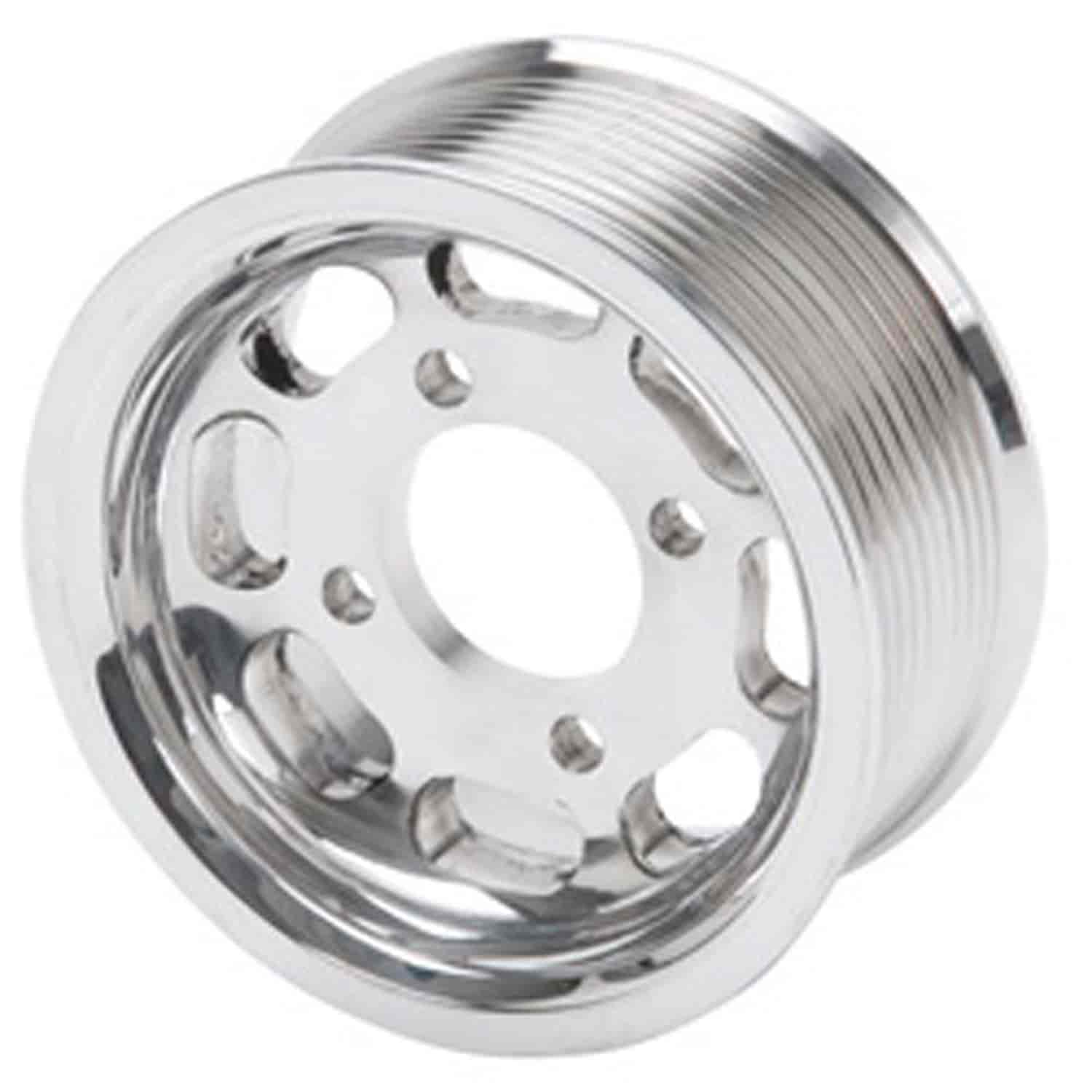 E-Force Supercharger 10 Rib Polished Pulley with 3.875" Diameter