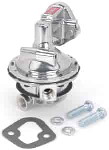 Performer RPM Mechanical Fuel Pump for Small Block Chevy 262-400 and W-Series Big Block 348/409, Polished Finish