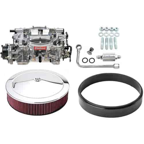 Thunder Series AVS Off-Road 650 CFM Electric Choke Carburetor Kit with Chrome Accessories