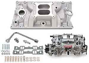 Single-Quad RPM Manifold and Carburetor Kit for Small Block Chevy with Vortec or E-Tec Cylinder Heads
