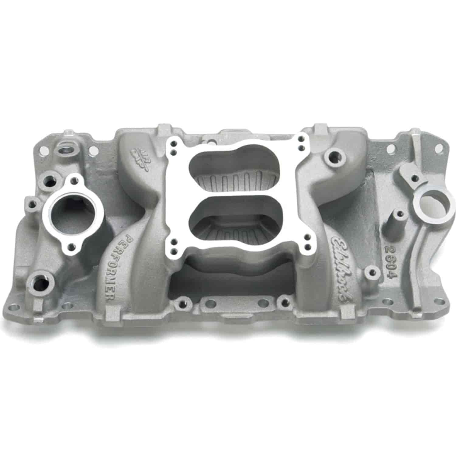 Performer Air-Gap Intake Manifold for Small Block Chevy with 1987-95 Cast Iron Heads