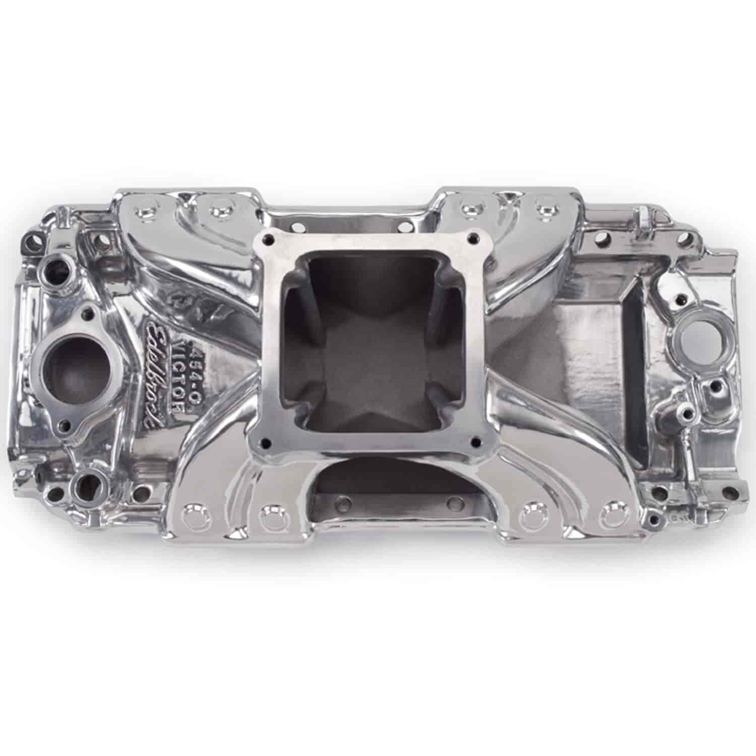 Victor 454-O Intake Manifold Big Block Chevy with 1975-Earlier large oval port heads