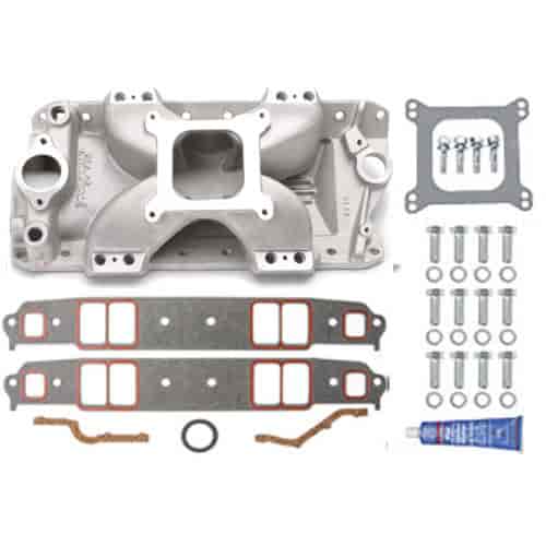 Victor E 23° EFI Intake Manifold with Installation Kit for Small Block Chevy