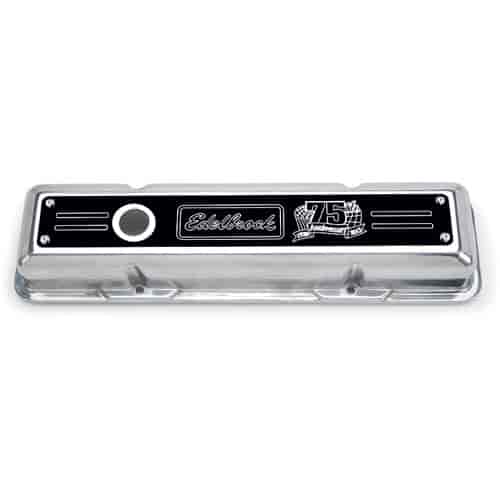 75th Anniversary Short Valve Covers 1959-86 Small Block Chevy 262-400