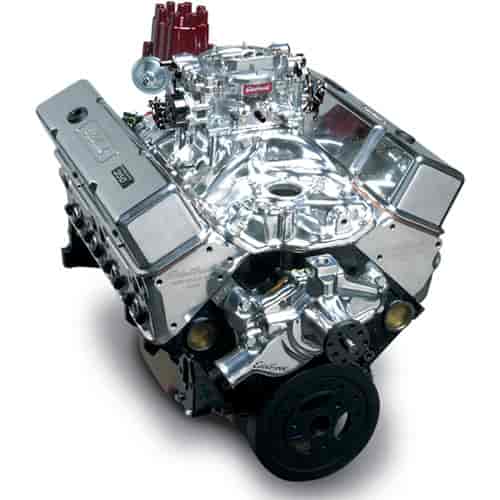 Performer RPM SBC 350ci 410hp Polished Crate Engine, Short Water Pump