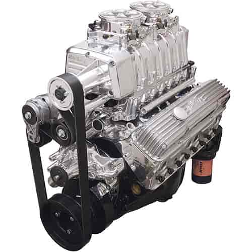 E-Force RPM Supercharged Small Block Chevy 350 Polished Crate Engine EFI