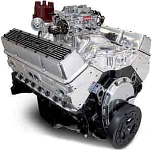 Performer Hi-Torq Small Block Chevy 350ci / 363hp Polished Crate Engine EPS Vortec Intake & Thunder Series Carburetor