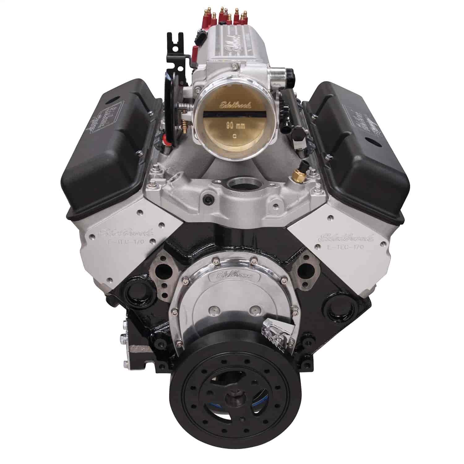 Performer Pro-Flo XT EFI Small Block Chevy 350ci  / 380hp Crate Engine in Satin Aluminum Finish