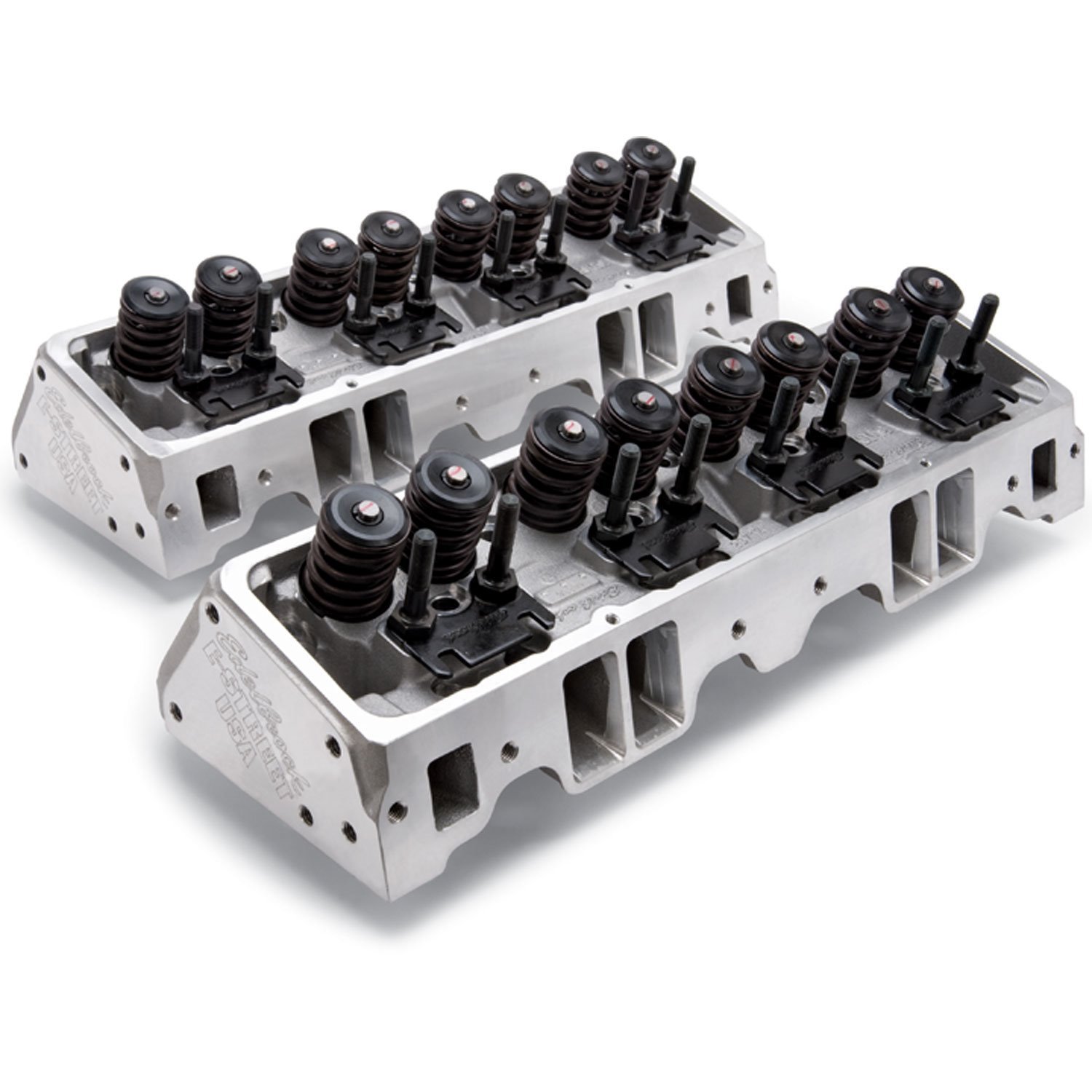 5089-R *REMAN - E-Street Cylinder Heads 1986 & Earlier Small Block Chevy 185cc Intake Ports 64cc Combustion Chambers