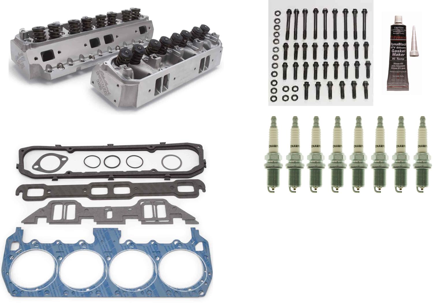 5093 E-Street Cylinder Head Kit 1961-79 Big Block Chrysler 361-440ci