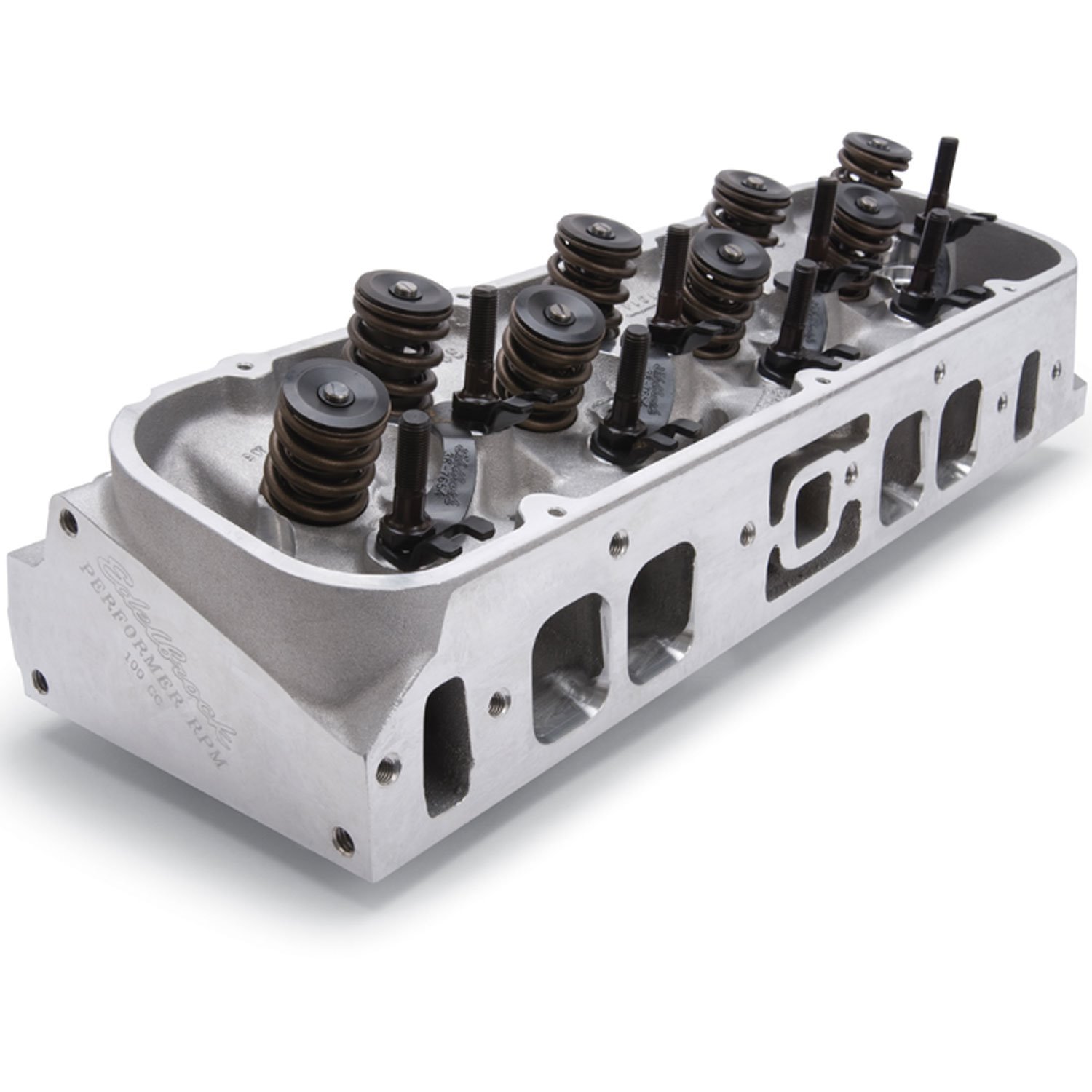 60435 Performer RPM High Compression 454 O-Port Cylinder Heads for Big Block Chevy