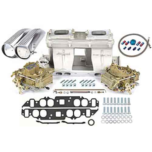 Tunnel Ram Carb and Intake Kit with Scoop Oval port cylinder heads