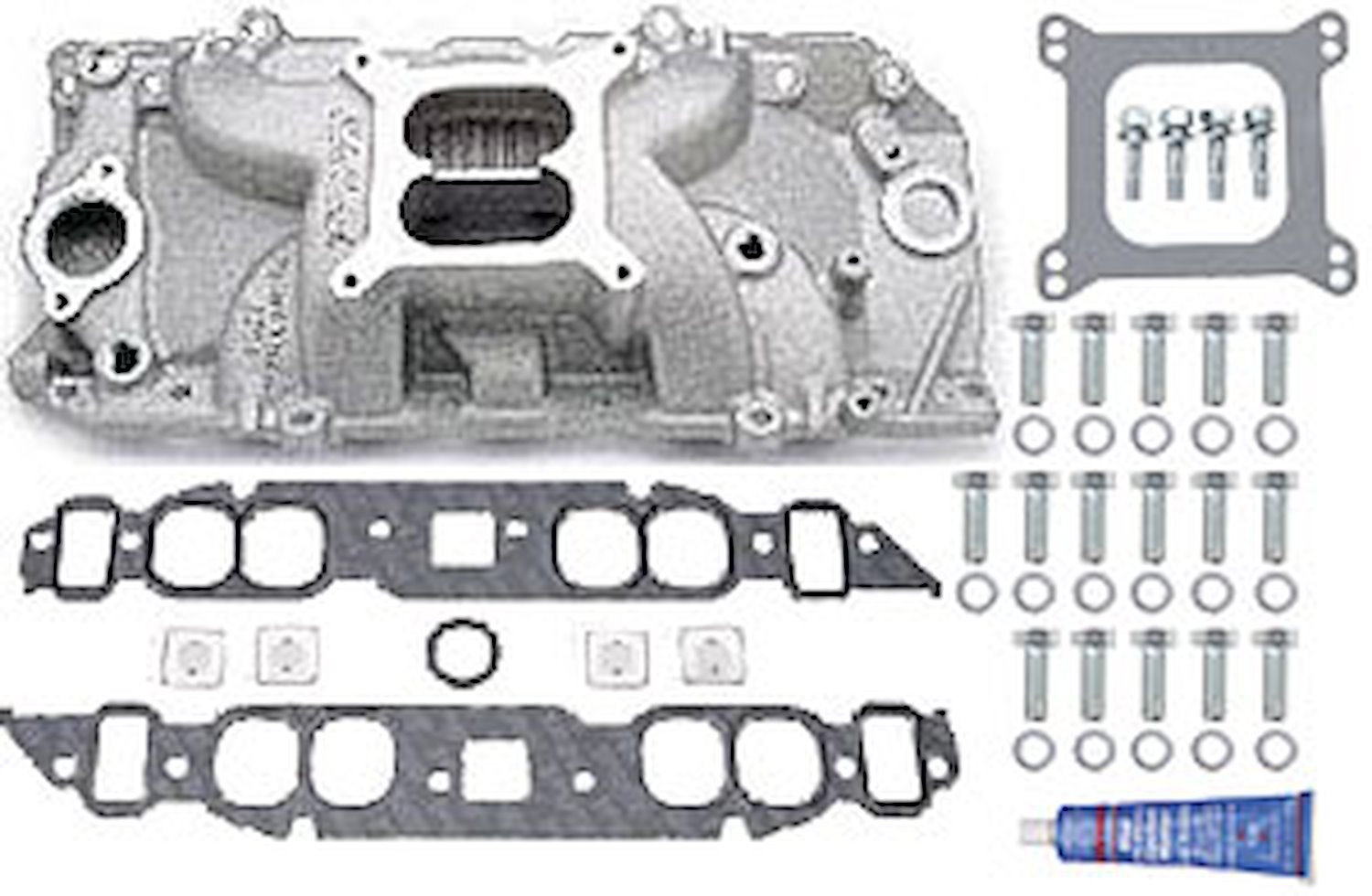 Performer RPM 2-O Intake Manifold Kit Big Block Chevy 396-502 (Oval Port) Includes: