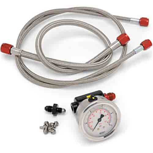 Flow Test Tool Includes: 2-1/2" Fuel Pressure Gauge