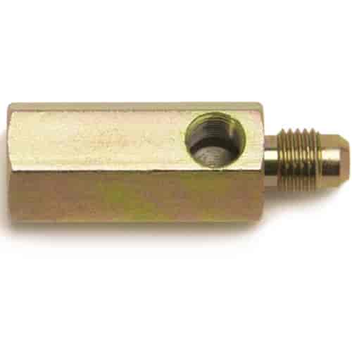 4AN Purge/Gauge Adapter in Brass