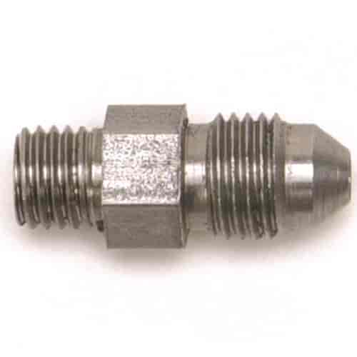 Flare to Pipe Fitting -3AN - 5/16" - 24 Straight, Stainless