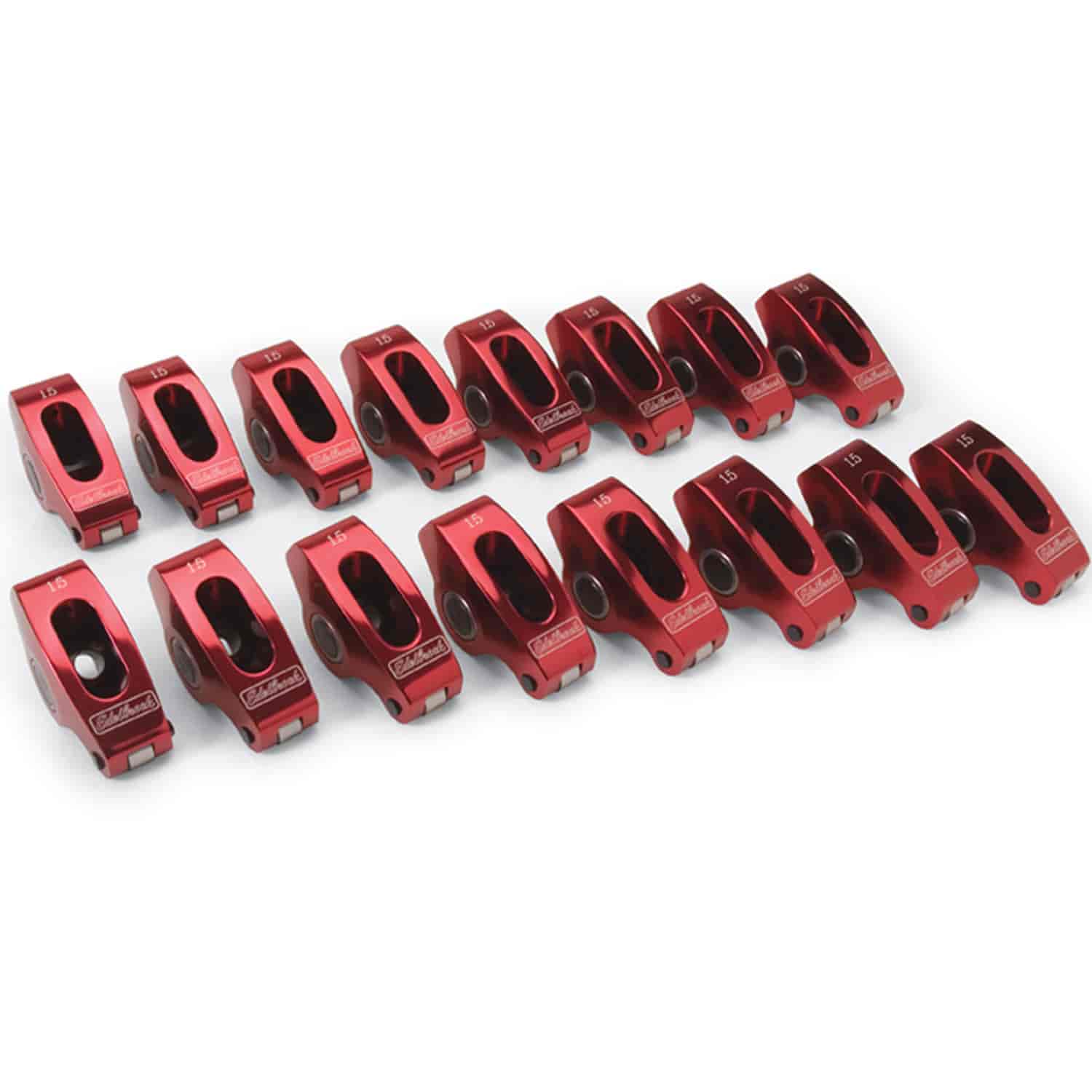 Red Roller Rocker Arms for Small Block Chevy