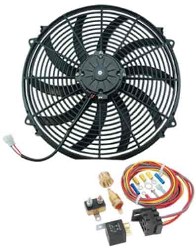 16 in. Electric Cooling Fan Kit for 195-degree Thermostat