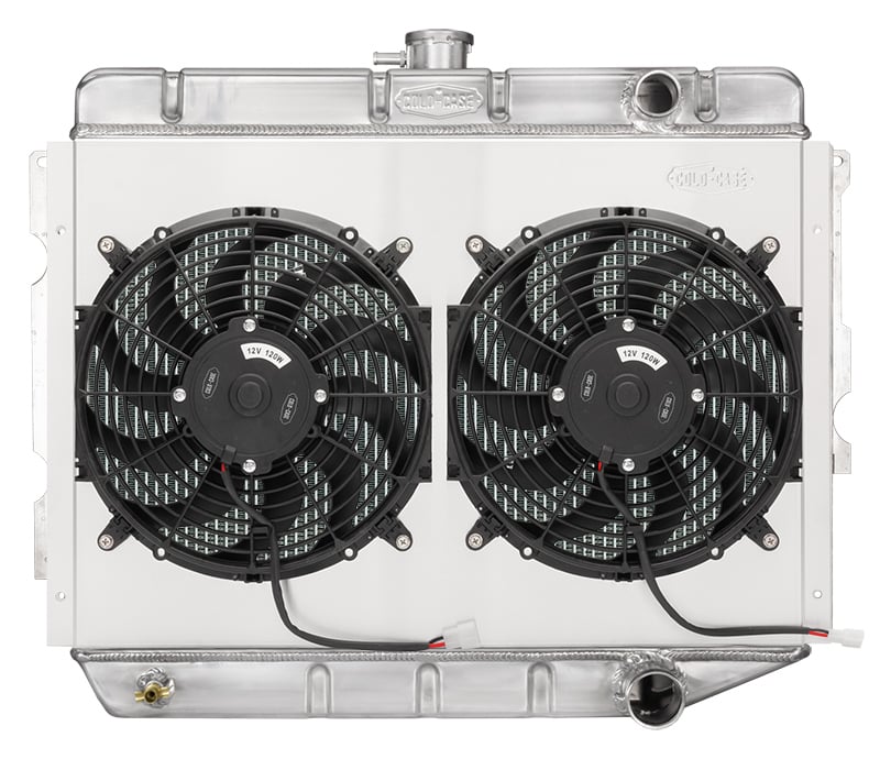 Aluminum Performance Radiator and Fans for Select 1966-1974 Mopar Models with Hemi Engine Swap