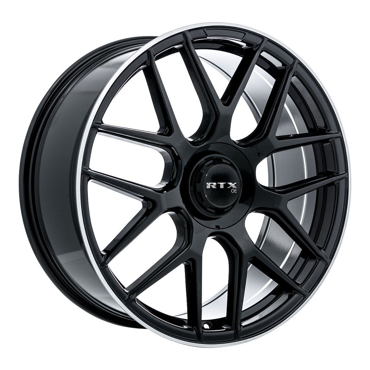 507421 OE-Series Leonburg Wheel [Size: 20" x 8.50"] Gloss Black w/ Machined Edge Finish