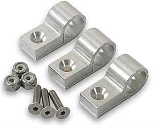 Polished Aluminum Line Clamps 1/4"