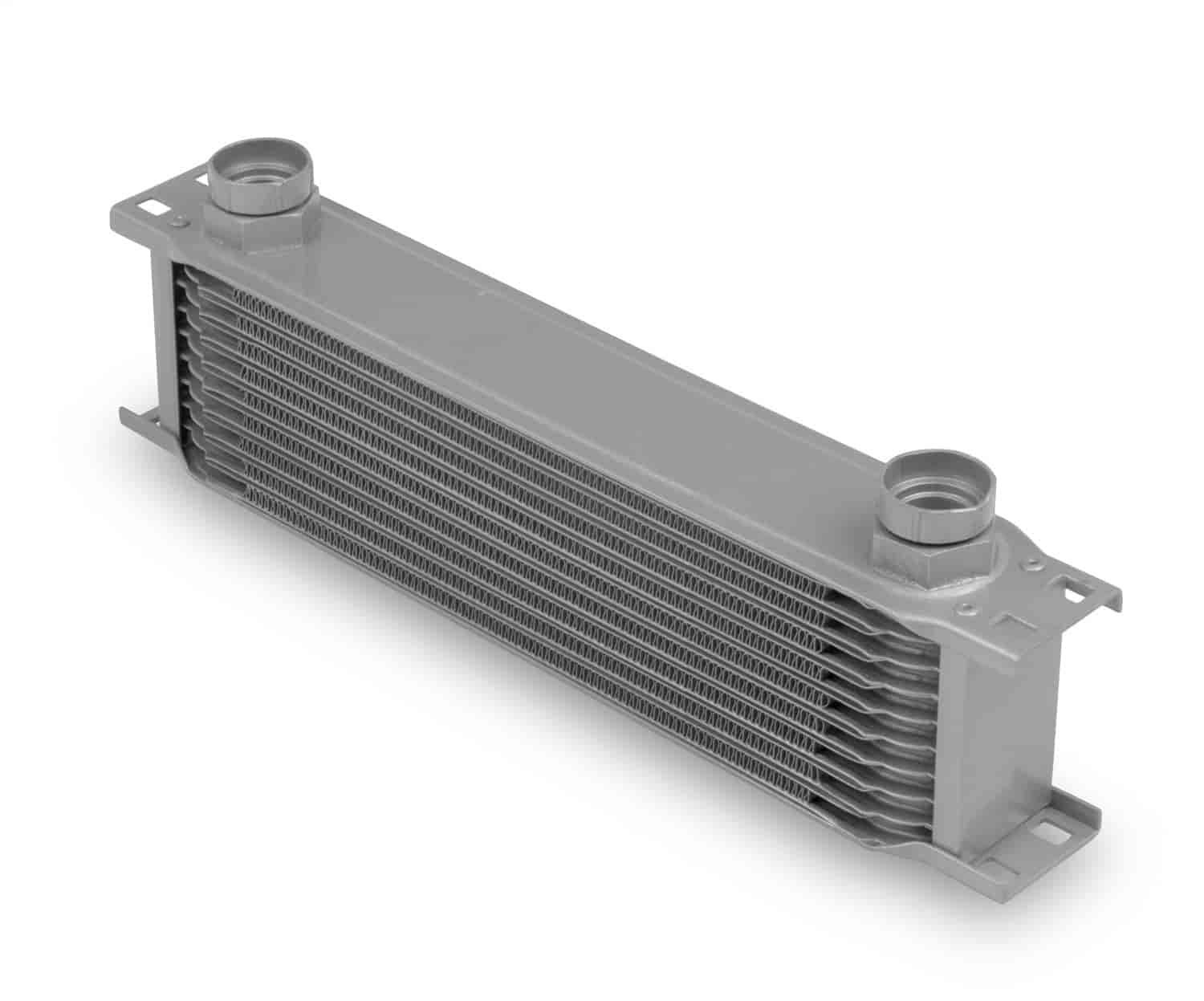 10-Row Wide Oil Cooler -10AN Female O-Ring Ports