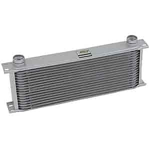 16-Row Extra-Wide Oil Cooler -10AN Female O-Ring Ports