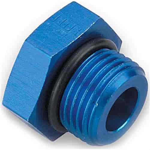 Blue Port Plug with O-Ring Seal Size: -10AN