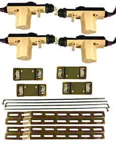 Power Door Lock Kit for Manually Operated Cable Style Locks For 4-Door Vehicles