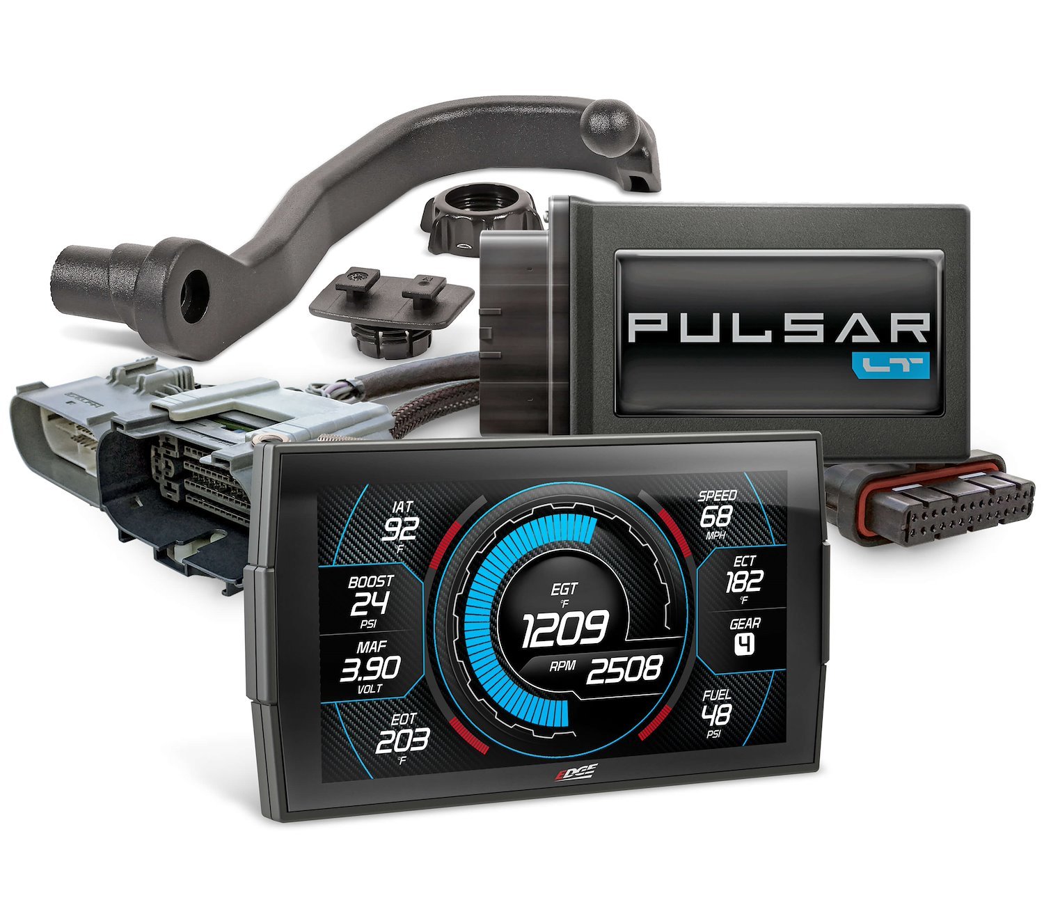 Pulsar LT In-Line Tuning Module + Insight CTS3 Monitor Kit for Late-Model Chevy Silverado, GMC Sierra 1500 5.3L/6.2L V8