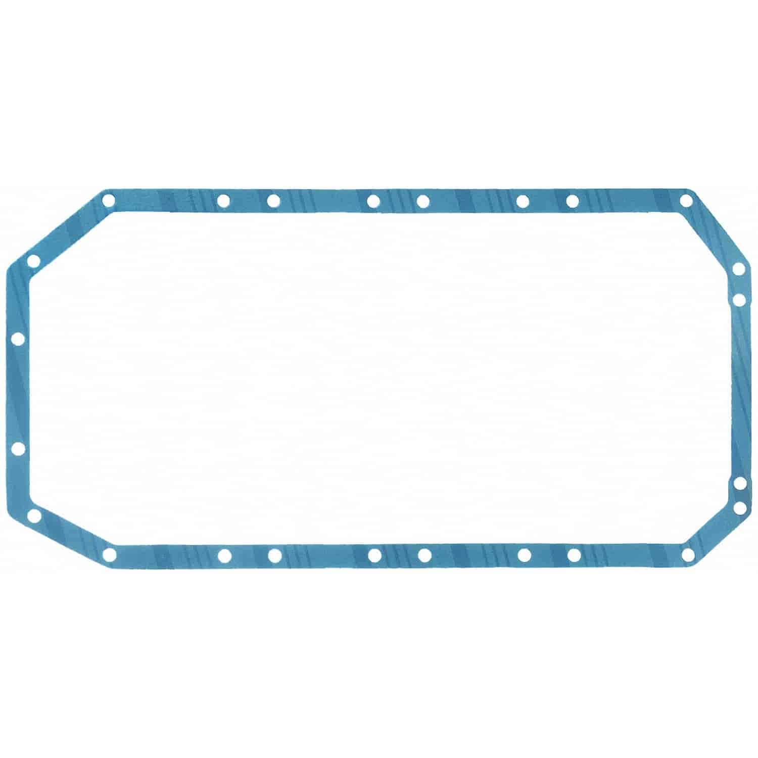 H/P Oil Pan Gasket Composite 1-Piece w/ Steel Core and Silicone Coating