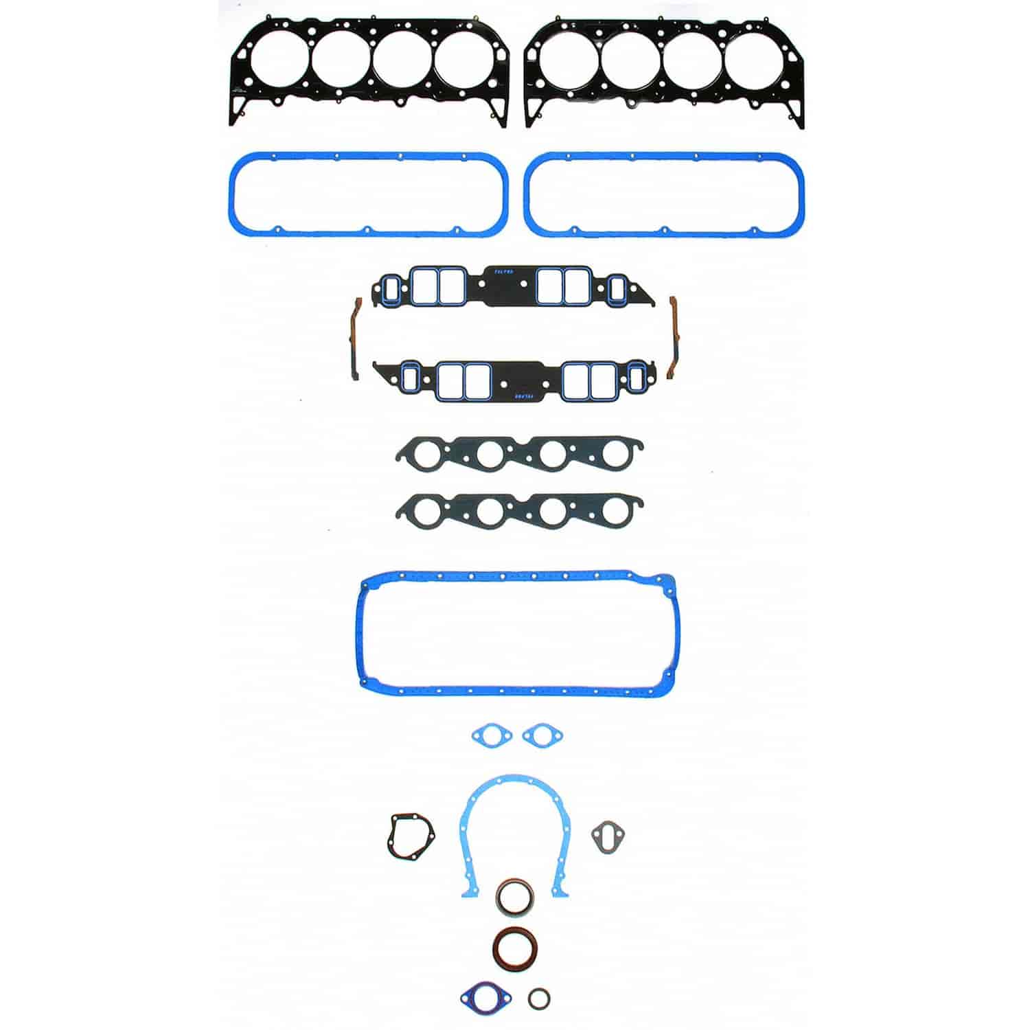 2815 Full Gasket Set for Chevy 396, 402, 427, 454 ci. Big Block Engines w/4.500 in. Bore or Less