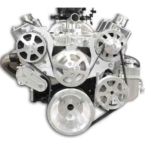 S-Drive Complete Serpentine Pulley Drive System Machined Big Block Chevy