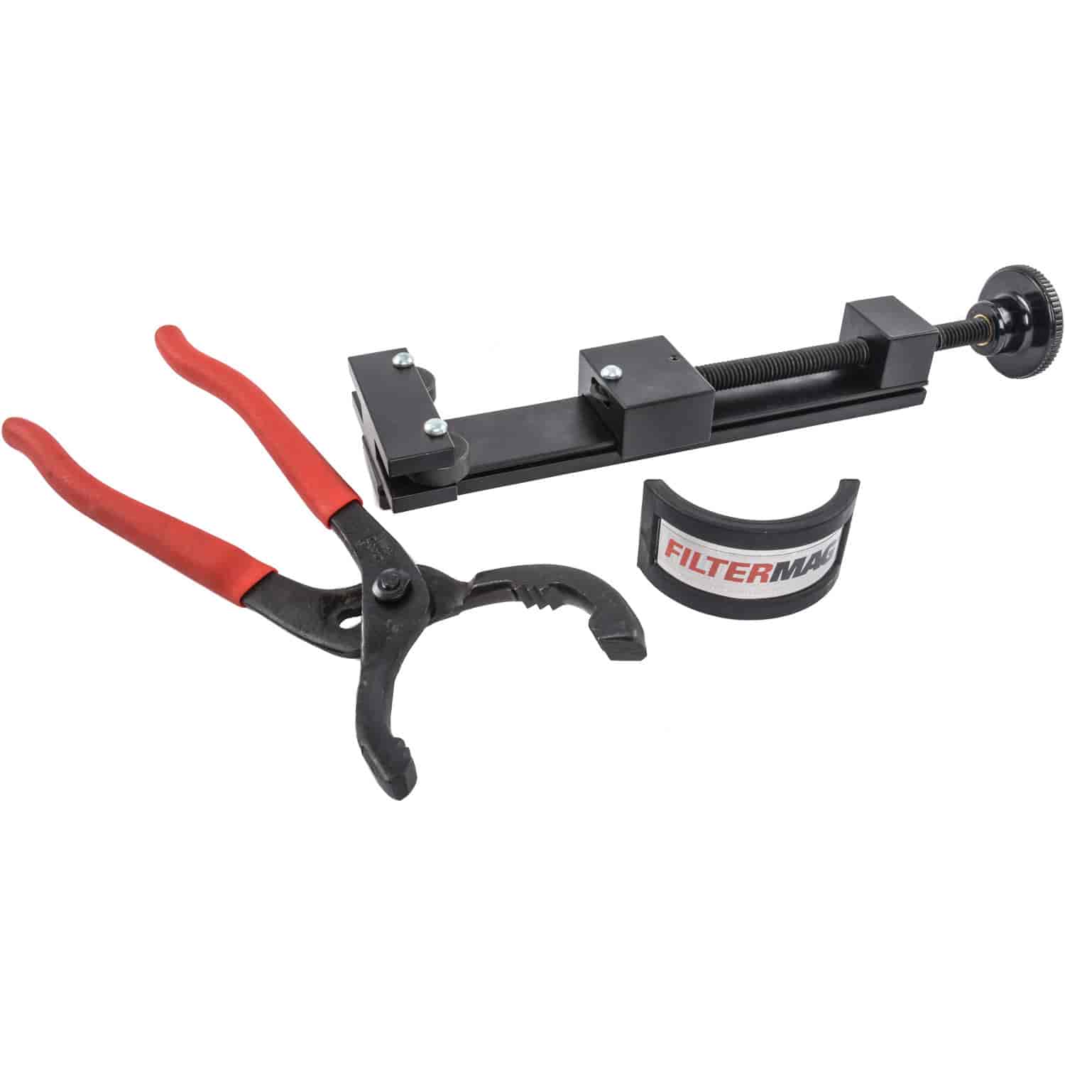 SS FilterMag Kit Includes oil FilterMag, oil filter cutting tool and oil filter pliers