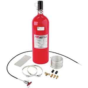 Fire Safety System with 10 lbs. Bottle 5" Manual Pull Cable