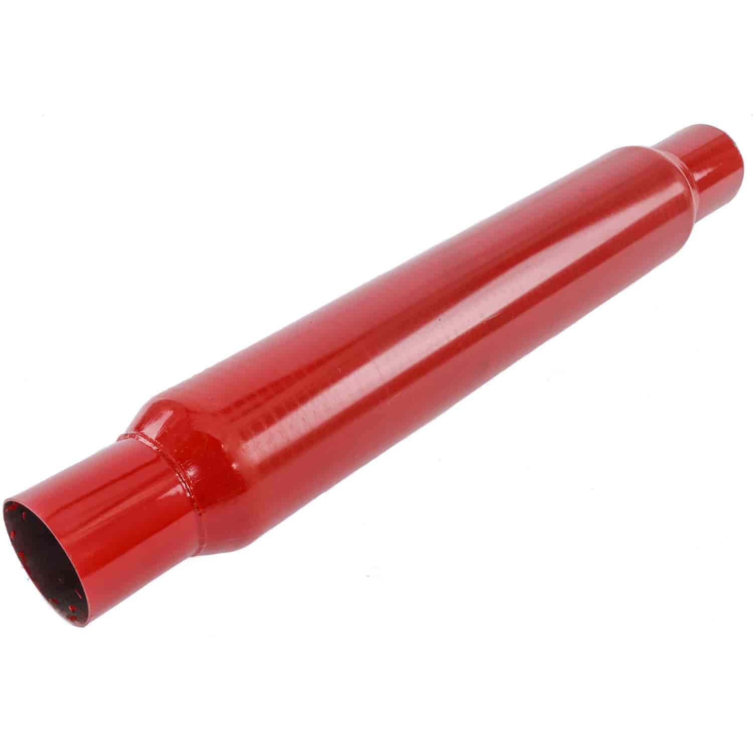 Red Hots Glass Pack Muffler 2.5" Inlet/Outlet