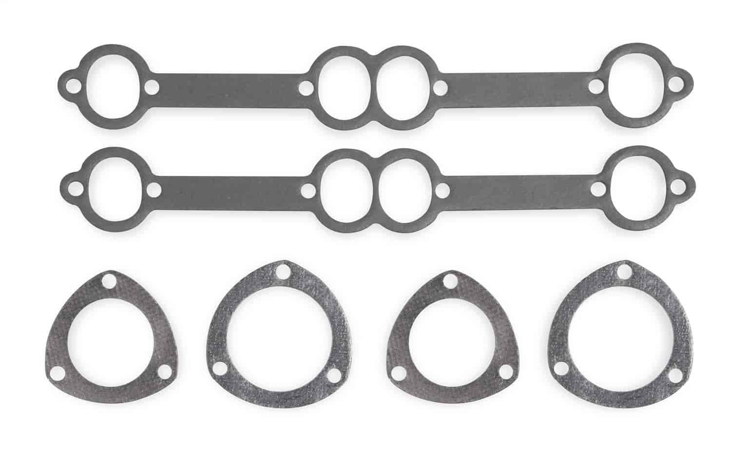 Header Replacement Gasket Set Small Block Chevy Flowtech Full Length Headers Includes 2.5" and 3" Collector Gaskets in Pairs