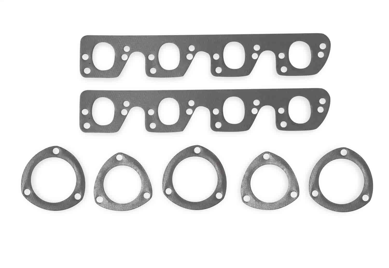 Header Replacement Gasket Set Ford Cleveland/Modified Includes 2.5" and 3" Collector Gaskets in Pairs