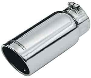 Clamp-On Polished Stainless Steel Exhaust Tip