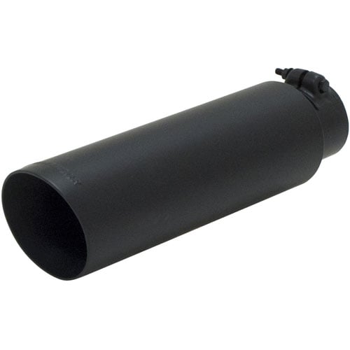 Black Clamp-On Ceramic Coated Stainless Steel Exhaust Tip