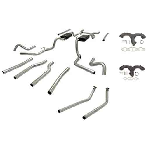 C10 Exhaust System Kit American Thunder Header-Back Exhaust System