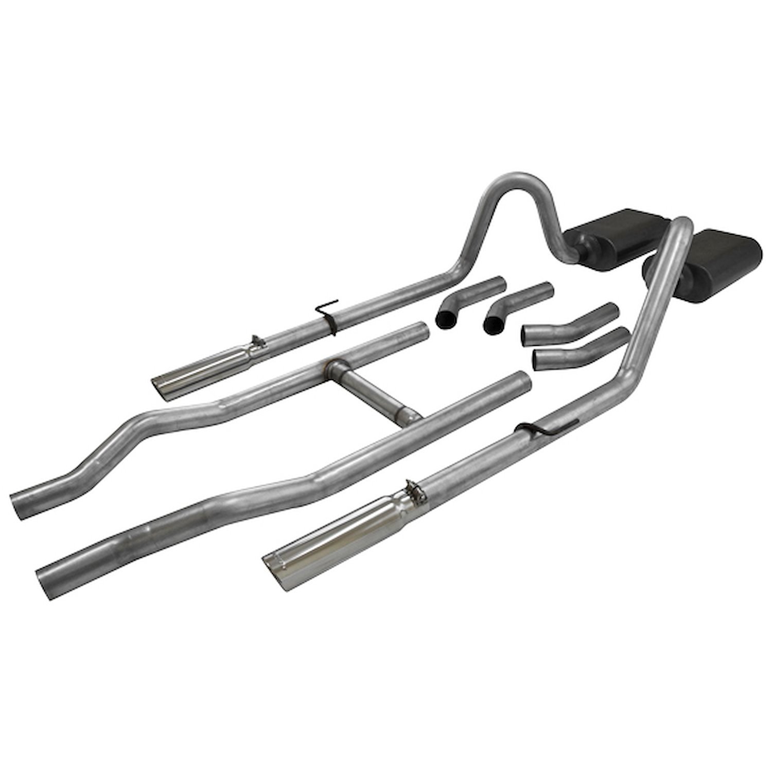 American Thunder Header-Back Exhaust System 1955-1957 Chevy Car V8 (Except Convertible/Wagon)