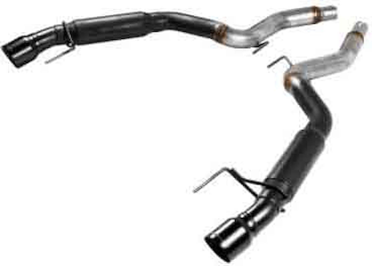 Outlaw Axle-Back Exhaust System 2015-2017 Ford Mustang 5.0L V8 - Black Tips