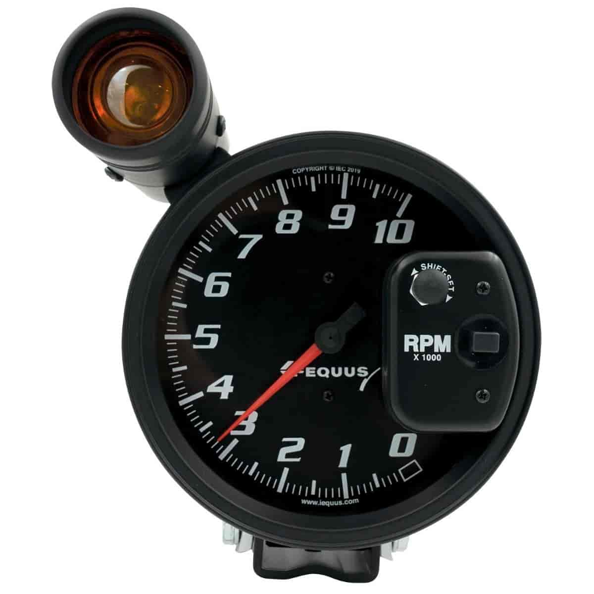 5 in. Electronic Tachometer with Shift Light [Black Face]