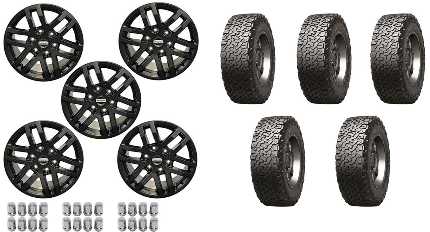 1007BR1785K7 Dyno Gray Wheel & Tire Package for 2021-2023 Ford Bronco [Size: 17 in. x 8.5 in.-37 in. Tires]