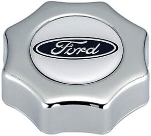Screw-In Oil Cap Ford Blue Oval Emblem
