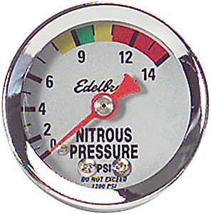 Standard Nitrous Pressure Gauge 1-1/2" Face
