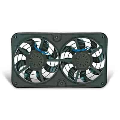 S-Blade X-Treme Universal Dual Elec Fan Includes adjustable thermostat with variable speed control and AC relay