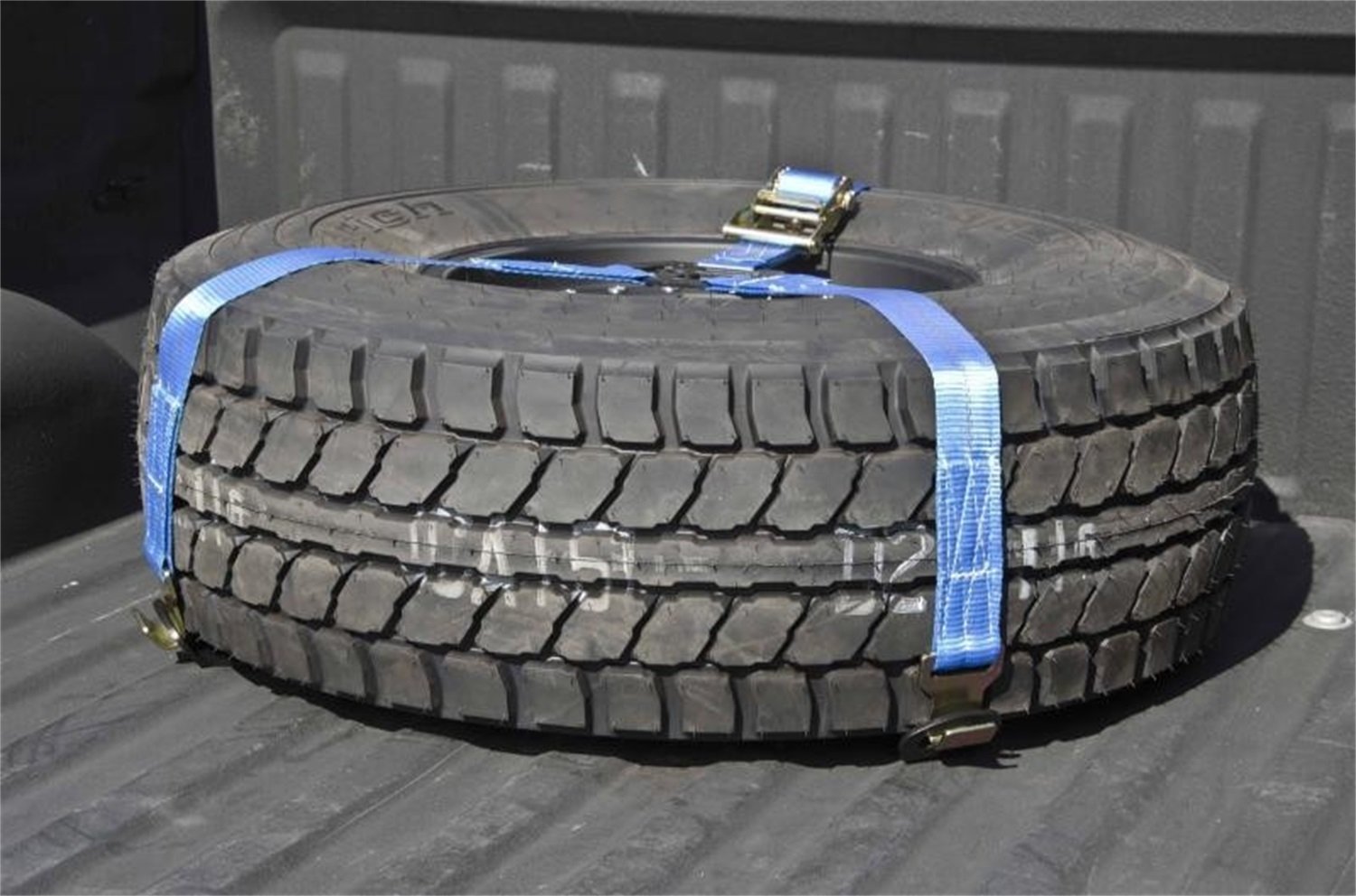 Accessories Tire Carrier Gloss Black Bed Mount Rapid Strap Blue Strap  5 year Finish Lifetime Workmanship Warranty